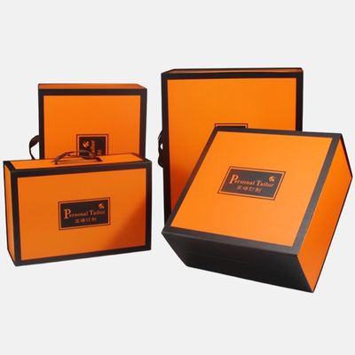 Orange Portable Folding Gift Box Supplier