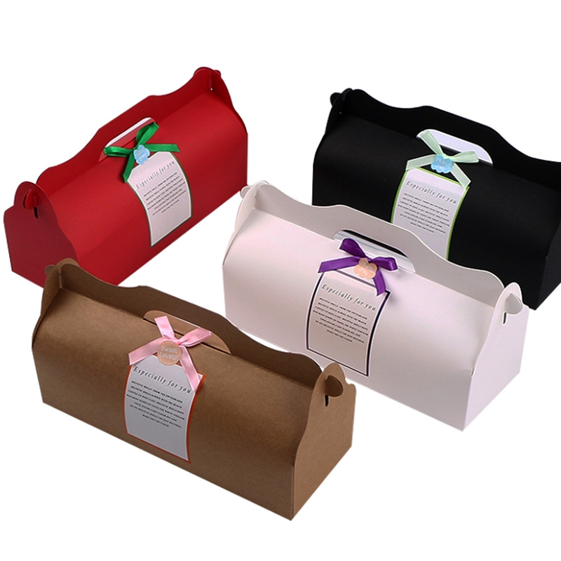 Custom Paper Cake Box with Handles