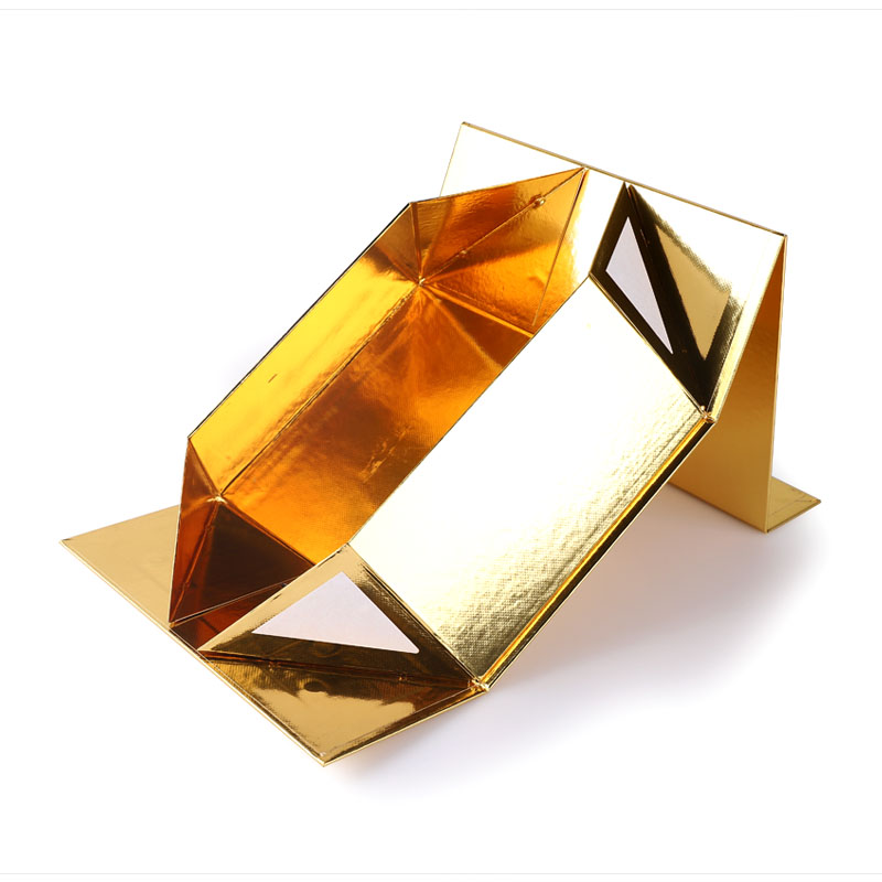 Custom Folding Gold Oyster Box Gift