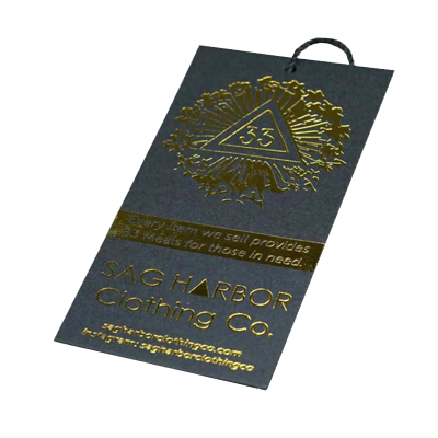 Custom Foil Hang Tags