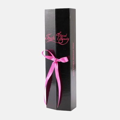 Double Sided Printed Wig Box with Ribbon