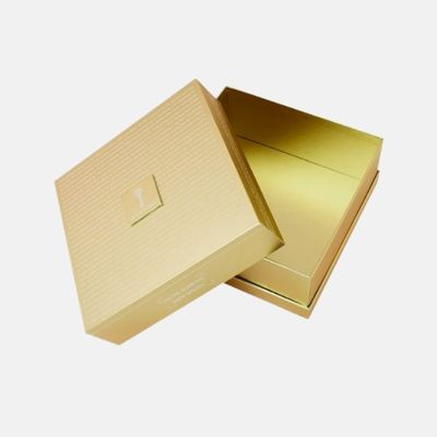 Customized Two-piece Gold Card Gift Box